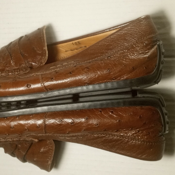 Brilliant Handmade Genuine 0strich Quill Loafers - Picture 12 of 15